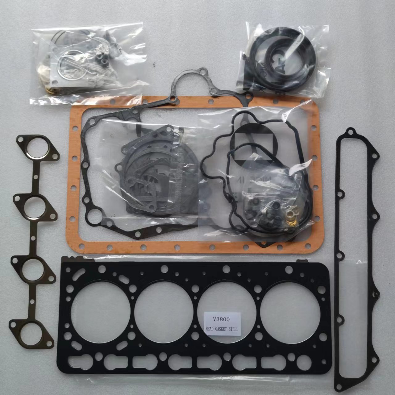 V3300 V3800 Engine Parts Cylinder Head Gasket Seal Gasket Kit Overhaul Repair Kit for V3300 V3800 Engine